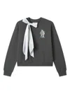 Musium Div. Scarf-detail Sweatshirt In Black