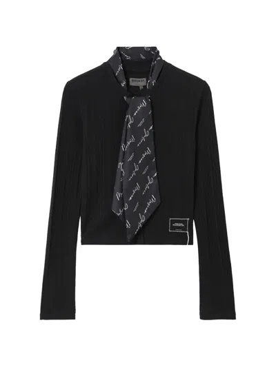 Musium Div. Scarf Ribbed Knitwear In Black