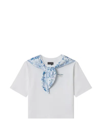 Musium Div. Scarf-detail T-shirt In White