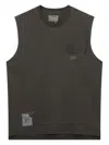 Musium Div. Sleeveless Pocket T-shirt In Grey