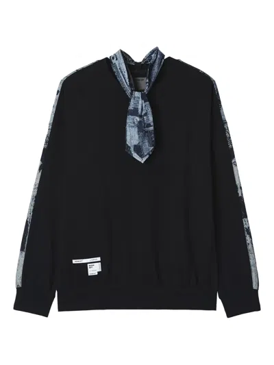 Musium Div. Tie-detail Sweatshirt In Black