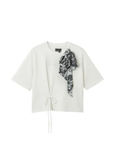 Musium Div. Tie-detail T-shirt In White