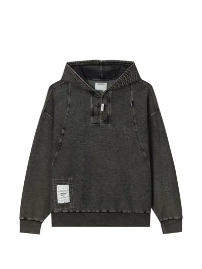 Musium Div. Toggle-fastening Hoodie In Black
