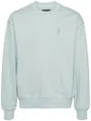Musium Div. Tonal Embroidered Back Sweatshirt In Blue