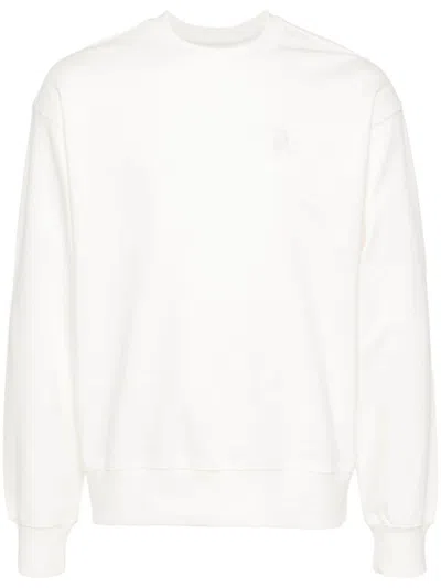 Musium Div. Tonal Embroidered Back Sweatshirt In Neutrals