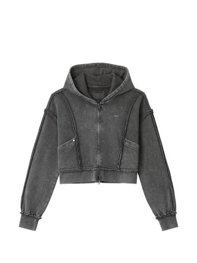 Musium Div. Zip Hooded Knitwear In Green