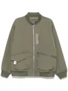 Musium Div. Zip-up Bomber Jacket In Green