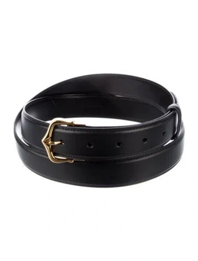 Pre-owned Must De Cartier Leather Belt In Black