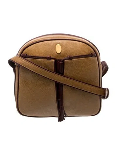 Pre-owned Must De Cartier Leather Crossbody Bag Vintage In Brown