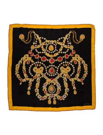 Pre-owned Must De Cartier Silk Printed Scarf In Multi