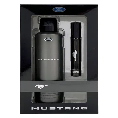 Mustang Black Mens Set- 6.7 oz Body Spray/ .5 oz Edt Spray