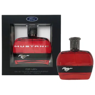 Mustang Red Edt Spray In White