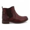Mustang Women's Burgundy Chelsea Ankle Boots In Burgundy
