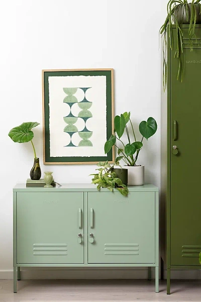 Mustard Made The Lowdown Locker Media Console In Green At Urban Outfitters