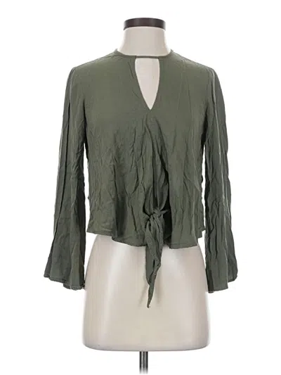 Pre-owned Mustard Seed 3/4 Sleeve Blouse In Green