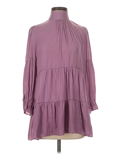 Pre-owned Mustard Seed 3/4 Sleeve Blouse In Purple