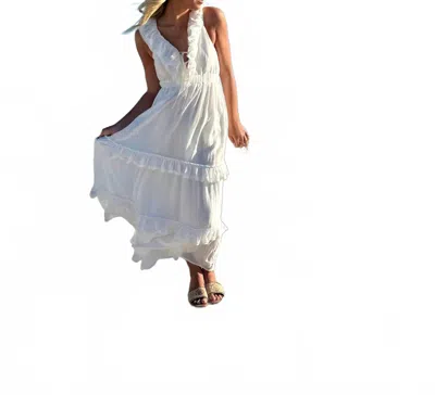 Mustard Seed Anna Maria Maxi Dress In White