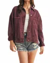 Mustard Seed Back Pleat Jacket In Cherry Lacquer In Multi