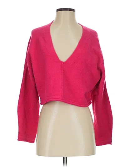 Pre-owned Mustard Seed Cardigan Sweater In Pink