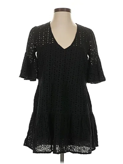 Pre-owned Mustard Seed Casual Dress In Black