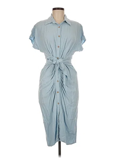 Pre-owned Mustard Seed Casual Dress In Blue