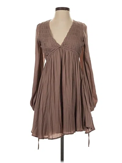 Mustard Seed Casual Dress In Brown