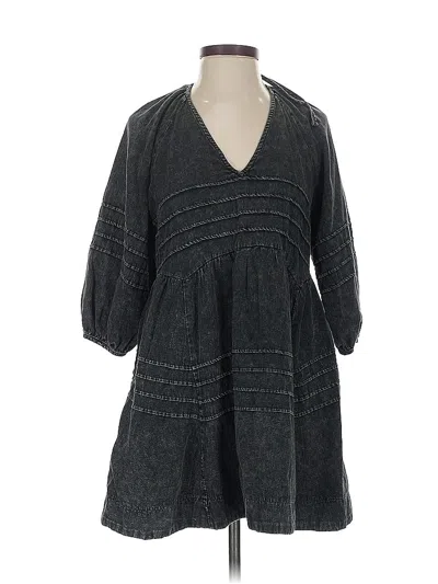 Pre-owned Mustard Seed Casual Dress In Gray