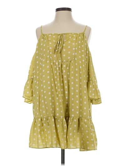 Pre-owned Mustard Seed Casual Dress In Green