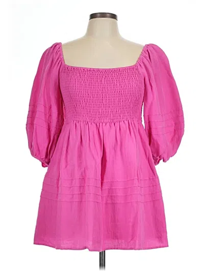 Pre-owned Mustard Seed Casual Dress In Pink