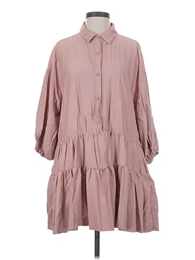 Pre-owned Mustard Seed Casual Dress In Pink