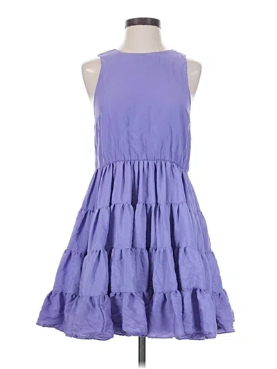 Pre-owned Mustard Seed Casual Dress In Purple