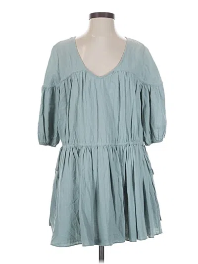 Pre-owned Mustard Seed Casual Dress In Teal