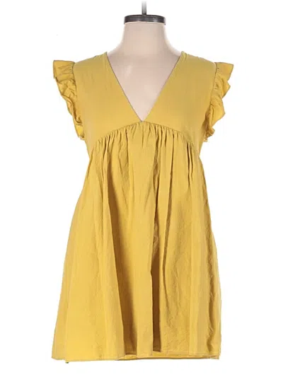 Pre-owned Mustard Seed Casual Dress In Yellow