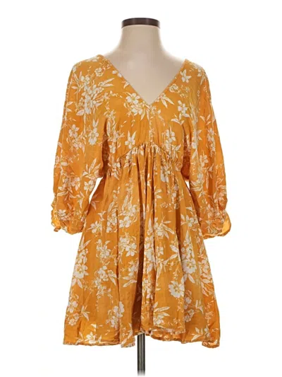 Pre-owned Mustard Seed Casual Dress In Yellow