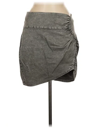 Pre-owned Mustard Seed Casual Skirt In Gray
