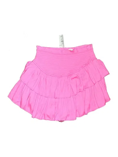 Mustard Seed Casual Skirt In Pink