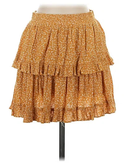 Pre-owned Mustard Seed Casual Skirt In Yellow