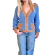 Mustard Seed Coastal Calm Cardigan In Blue In Blue