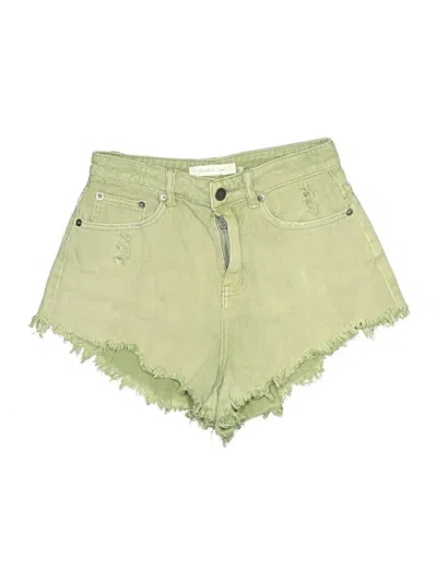 Pre-owned Mustard Seed Denim Shorts In Green
