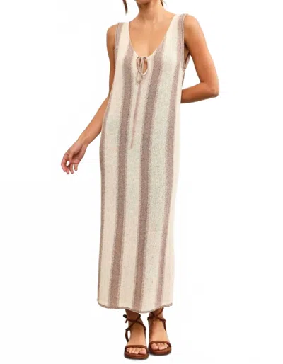Mustard Seed Ezra Midi Dress In Multicolor In Neutral