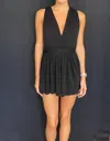 Mustard Seed Gina Multiple Way Romper In Black In Black