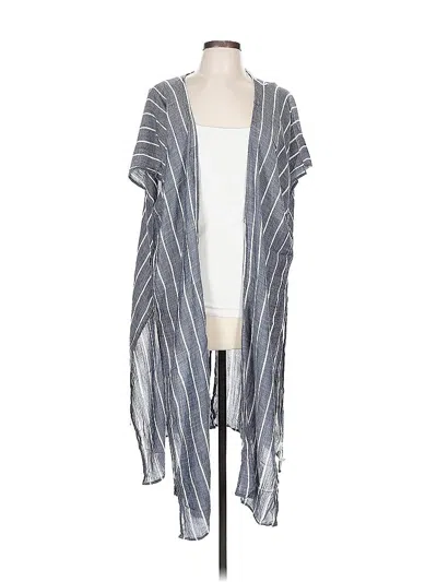 Pre-owned Mustard Seed Kimono In Gray
