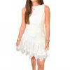 Mustard Seed Lace Mini Dress In White In White
