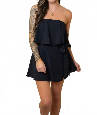 Mustard Seed Livia Romper In Black