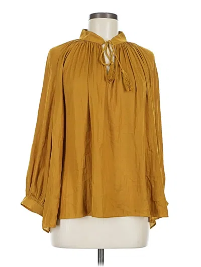 Pre-owned Mustard Seed Long Sleeve Polo Shirt In Gold