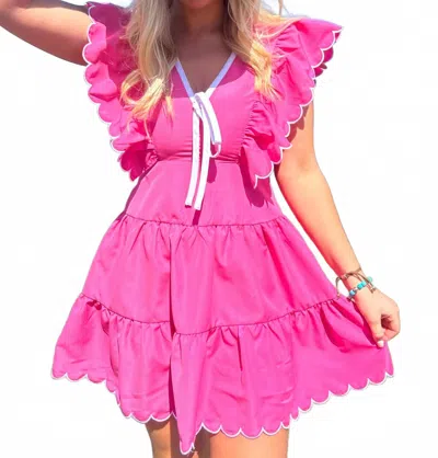 Mustard Seed Lovely Southern Dress In Pink