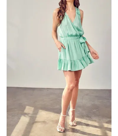 Mustard Seed Milky Green Wrap Dress