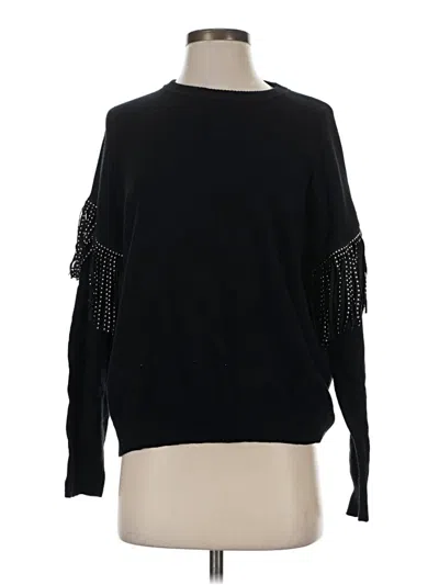 Pre-owned Mustard Seed Pullover Sweater In Black