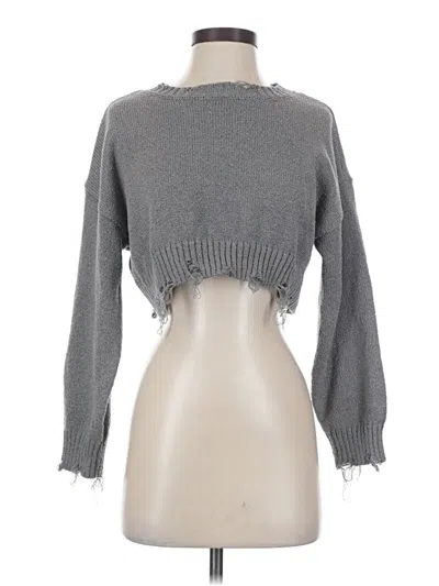 Pre-owned Mustard Seed Pullover Sweater In Gray