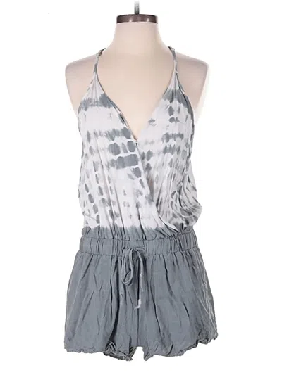 Pre-owned Mustard Seed Romper In Gray